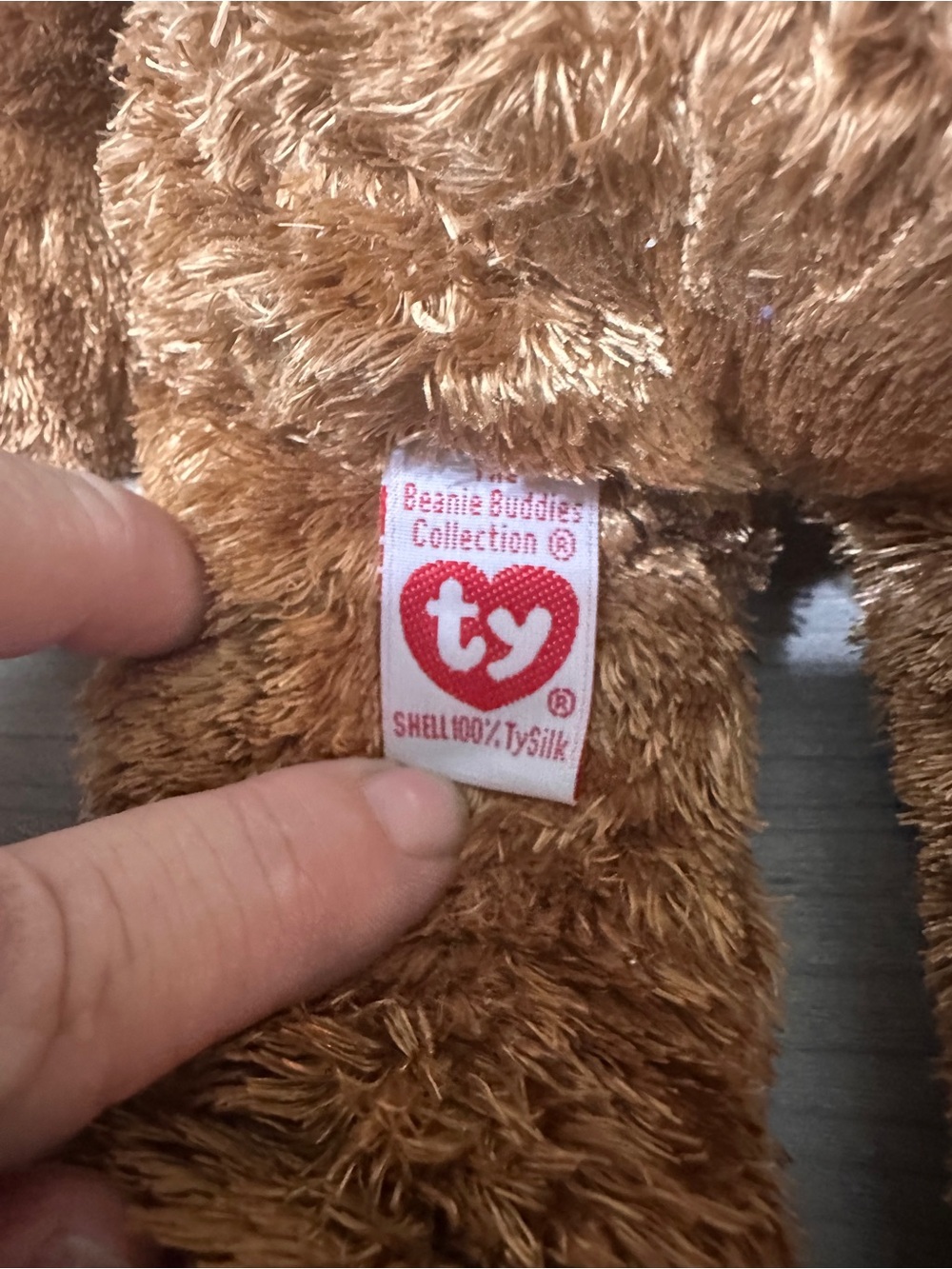 Ty FIFA 2002 World Cup Korea/Japan Brown Teddy Bear with Gold Ribbon Plush - Picture 5 of 7